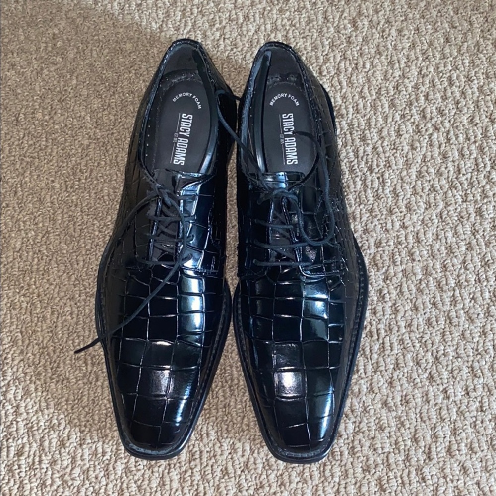 Black Stacy Adams Dress Shoes